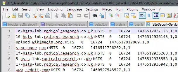 How to prevent HSTS tracking in Firefox