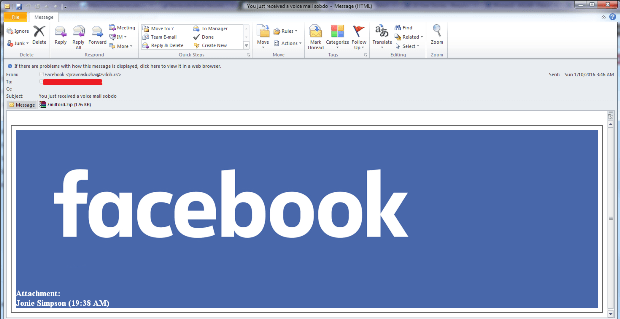 Don't open that Facebook email attachment -- it could be malware