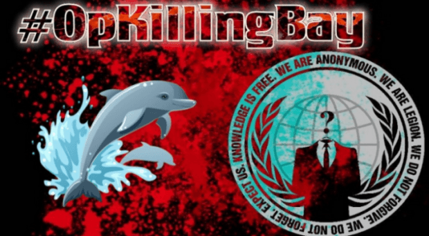 OpKillingBay – Anonymous shut down Japanese airport site to protest against slaughter of Dolphin