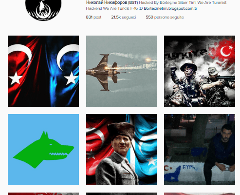 Turkish hackers took over a Russian Govt Instagram account