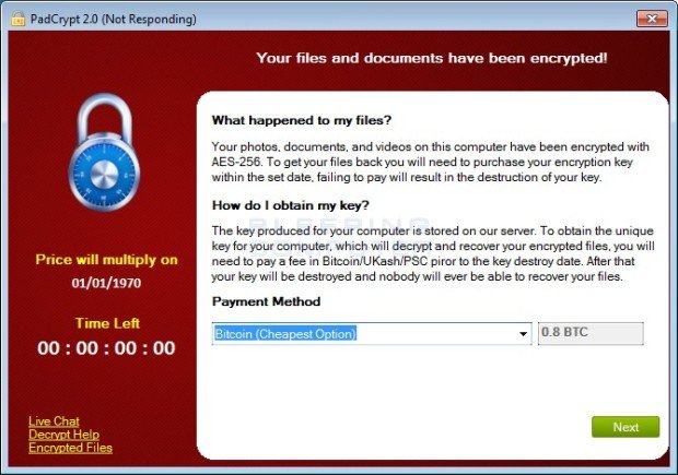 PadCrypt Ransomware Provides Victims with Live Support