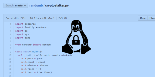 Cryptostalker, a Tool to Detect Crypto-Ransomware on Linux