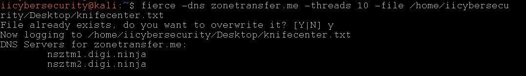 fierce Kali Linux Tools