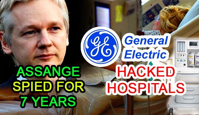 cyber security news julian assange spy general electric healthcare hack hacking