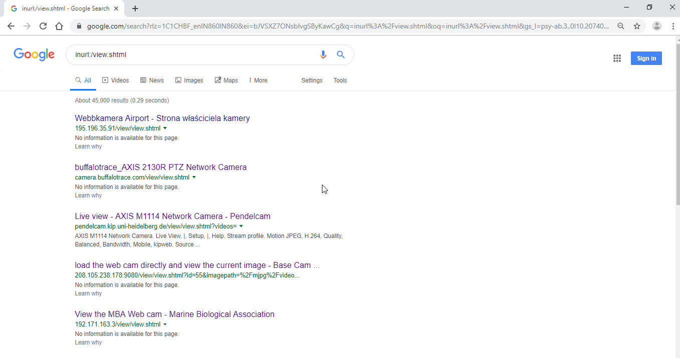Inurl View Index Shtml Near My Location Hack Website Using Google Hacking or google Dorking - Part I