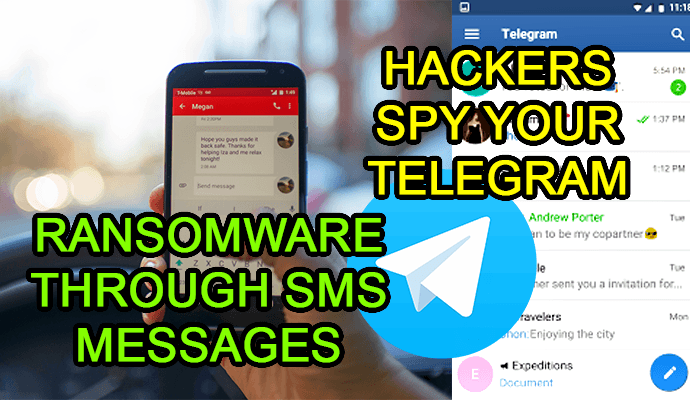 sms messages ransomware malware telegram hack maliciosos links hacks