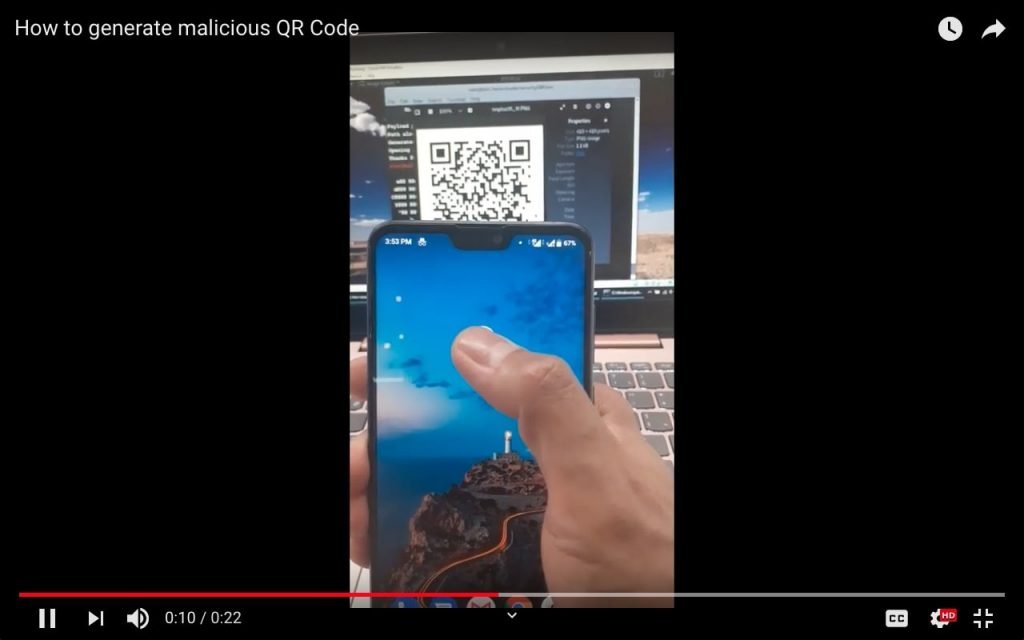 Generate Malicious QR Code