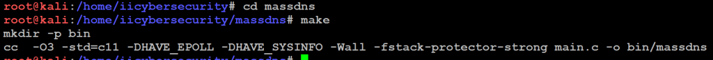 make to build massdns