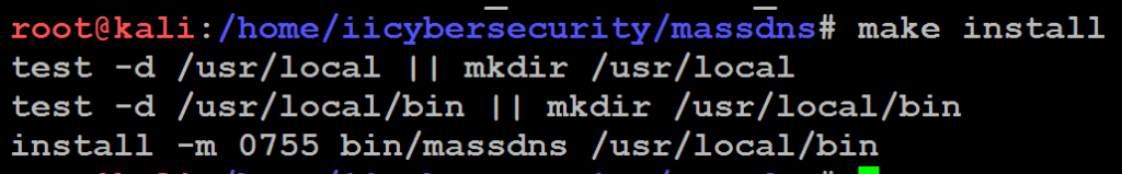 make install massdns