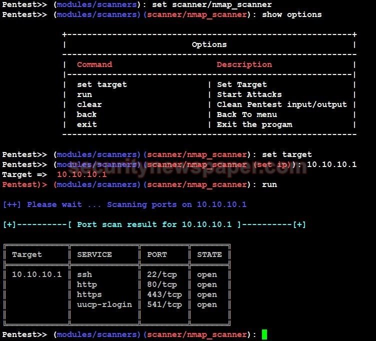  Nmap Scanner 