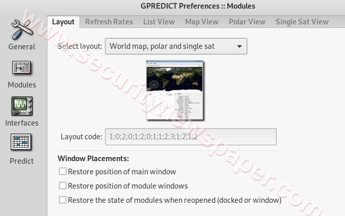 Preferences - Modules