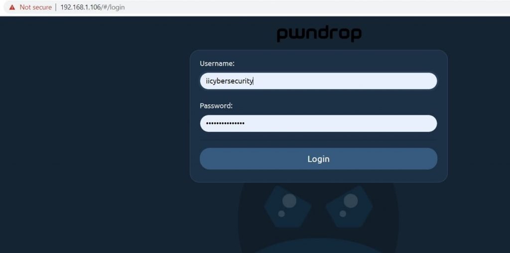 pwndrop login