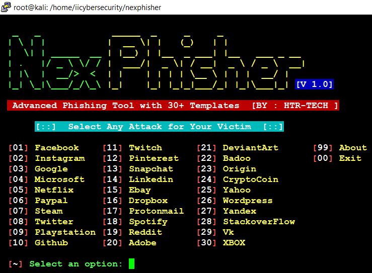 NexPhisher Tool.