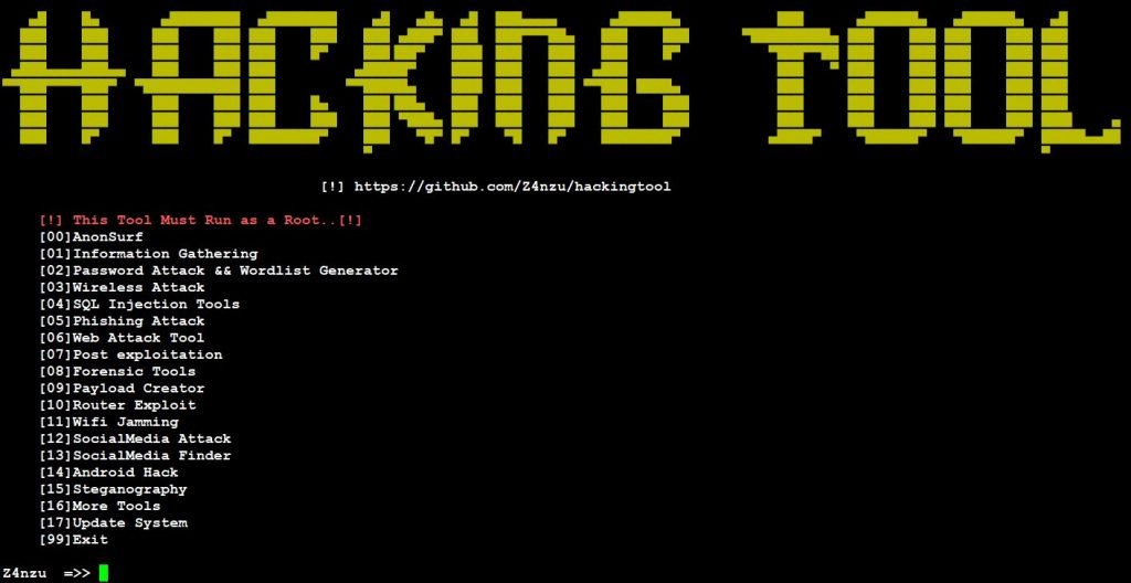 Hacking Tool - Tool Launch