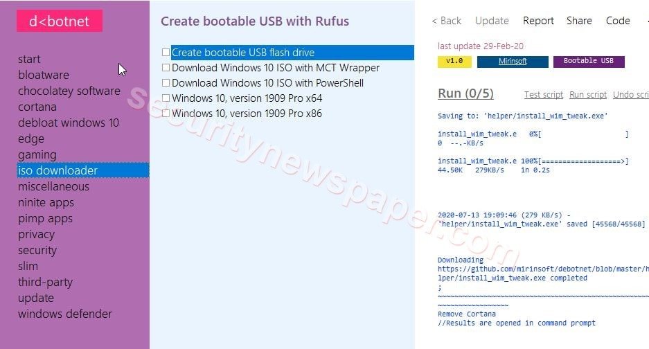 Debotnet - ISO downloader