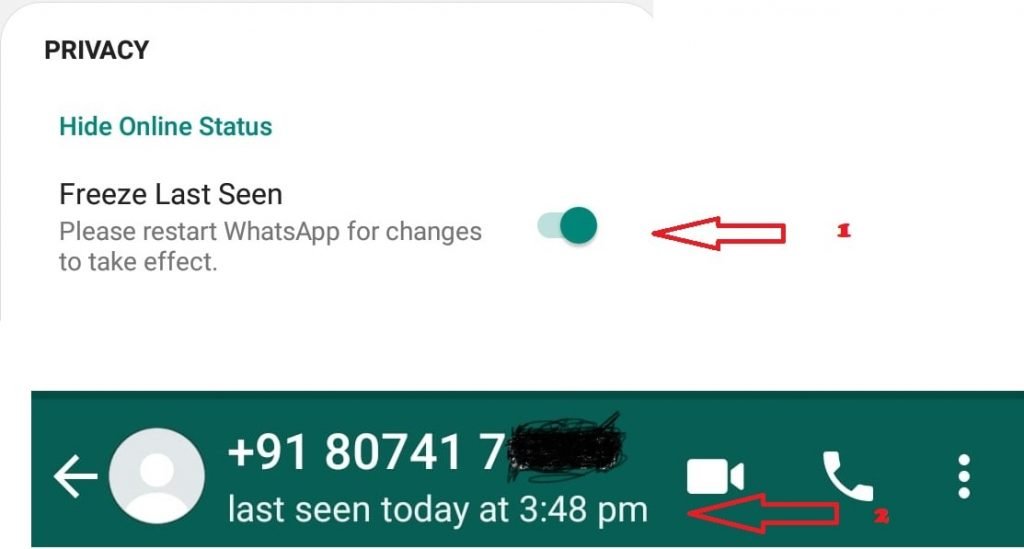 GB WhatsApp - Hide Last Seen