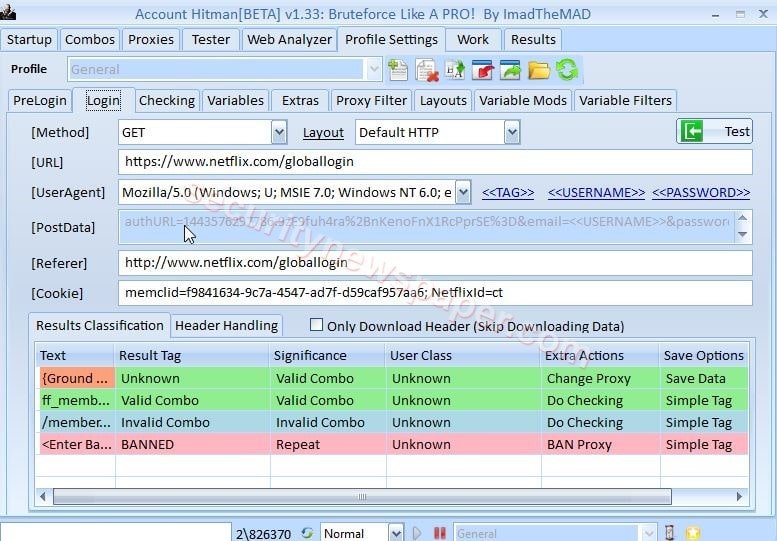 Account Hitman - Profile Settings