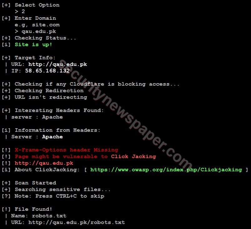 D-Tect - Sensitive File Detector Fig 1