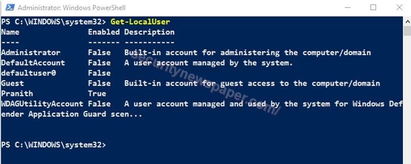 Get-LocalUser