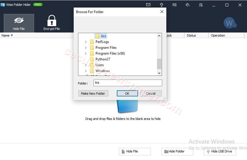 Hide Floder - Wise Folder Hider