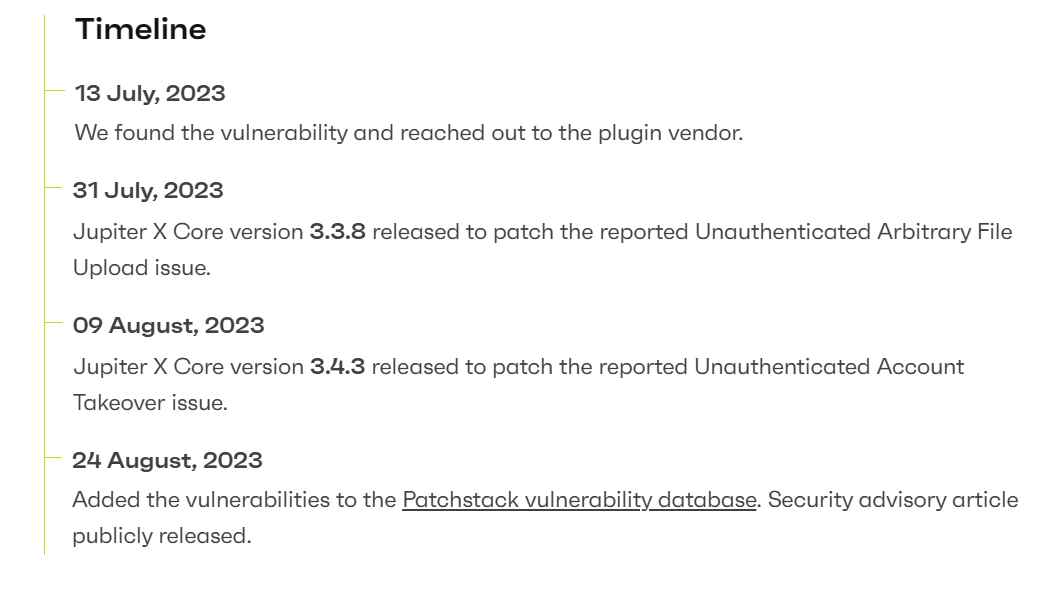 Jupiter X Core WordPress plugin vulnerabilities affect 172,000 websites ...